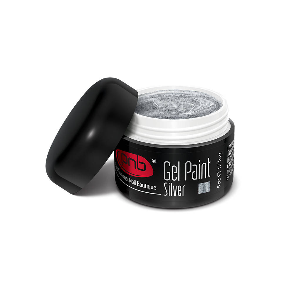 

UV/LED Gel Paint 05 Silver PNB, 5 ml