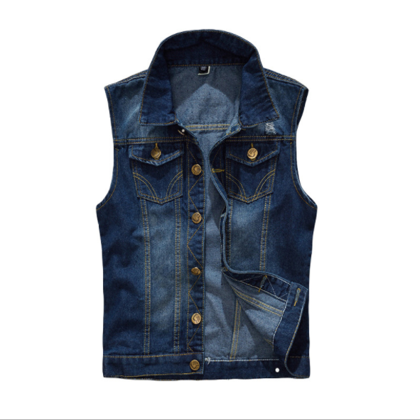 

Жилет джинсовый мужской FASHION синий M 01924
