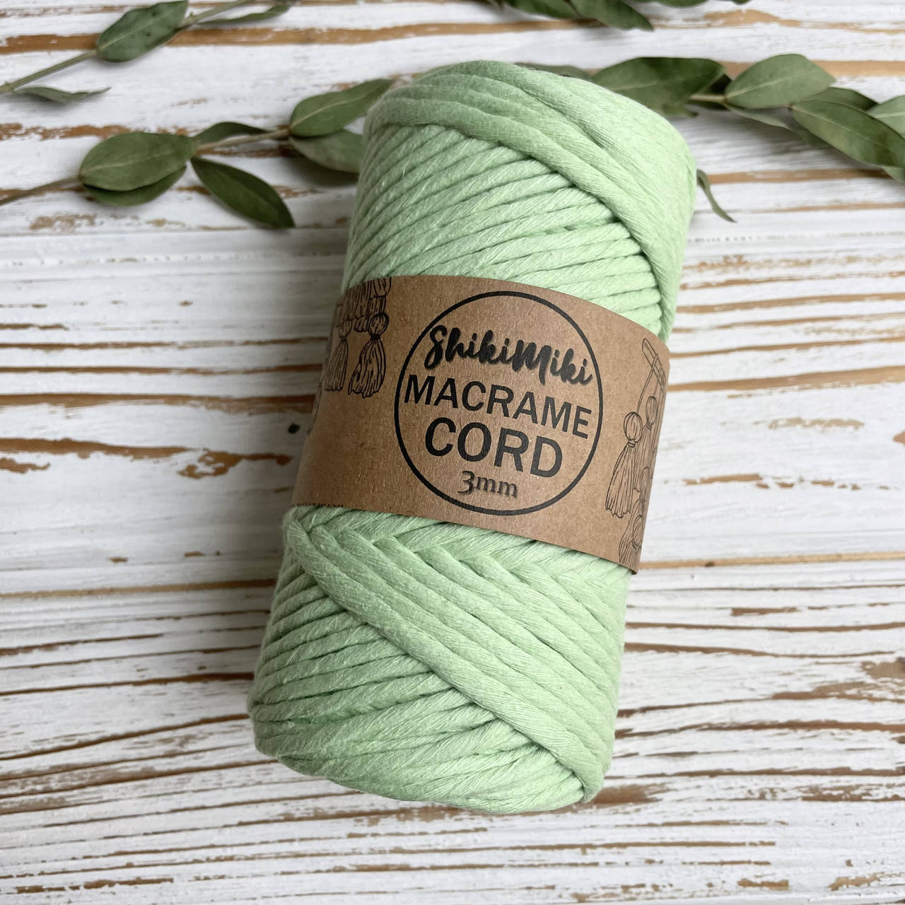 

Эко шнур Macrame Cord 3 mm, цвет Вассаби