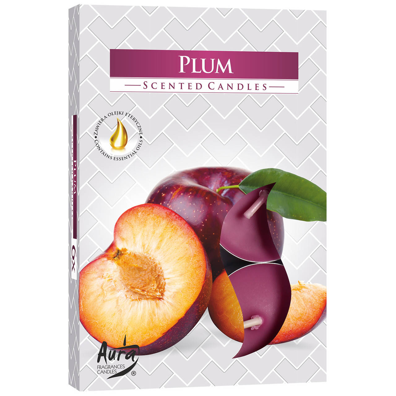 

Свеча таблетка ароматическая Plum, Bispol. В наборе 6 штук. Польша., Сливовый