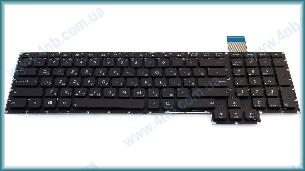 

Клавиатура для ноутбука ASUS G750J G750JW G750JZ G750JX G750JS G750JH BLACK RU, Черный