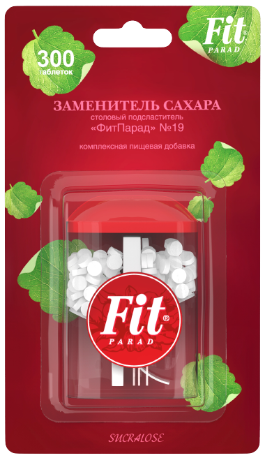 

Сахарозаменитель ФитПарад №19 флакон с таблетками (300 шт)