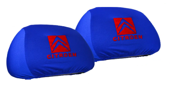 

Чехлы на подголовники CITROEN (Ситроен), Синие, 2 штуки