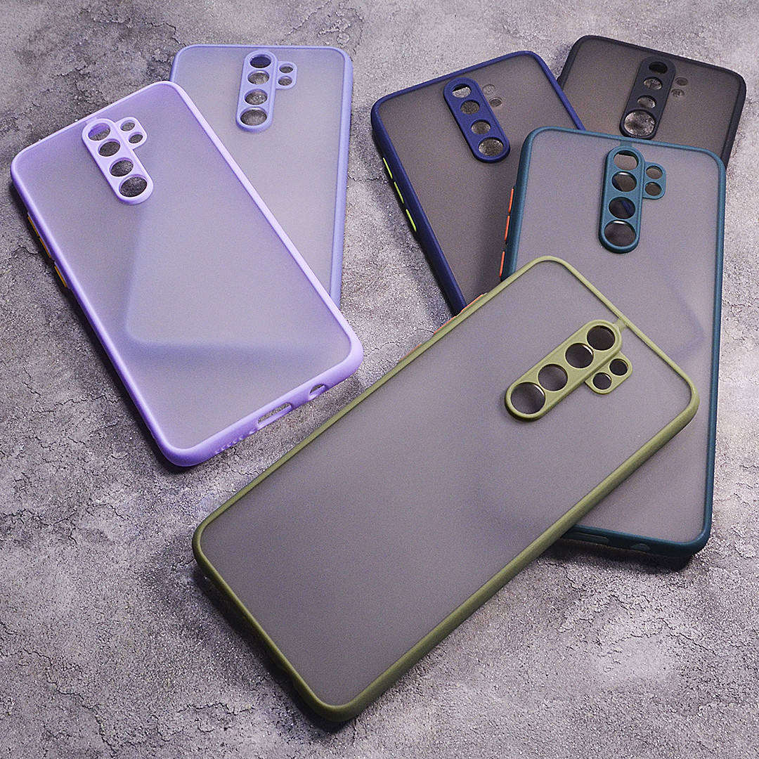 

Пластиковый чехол с цветными боками и защитой на камеру Xiaomi Redmi Note 8 Pro