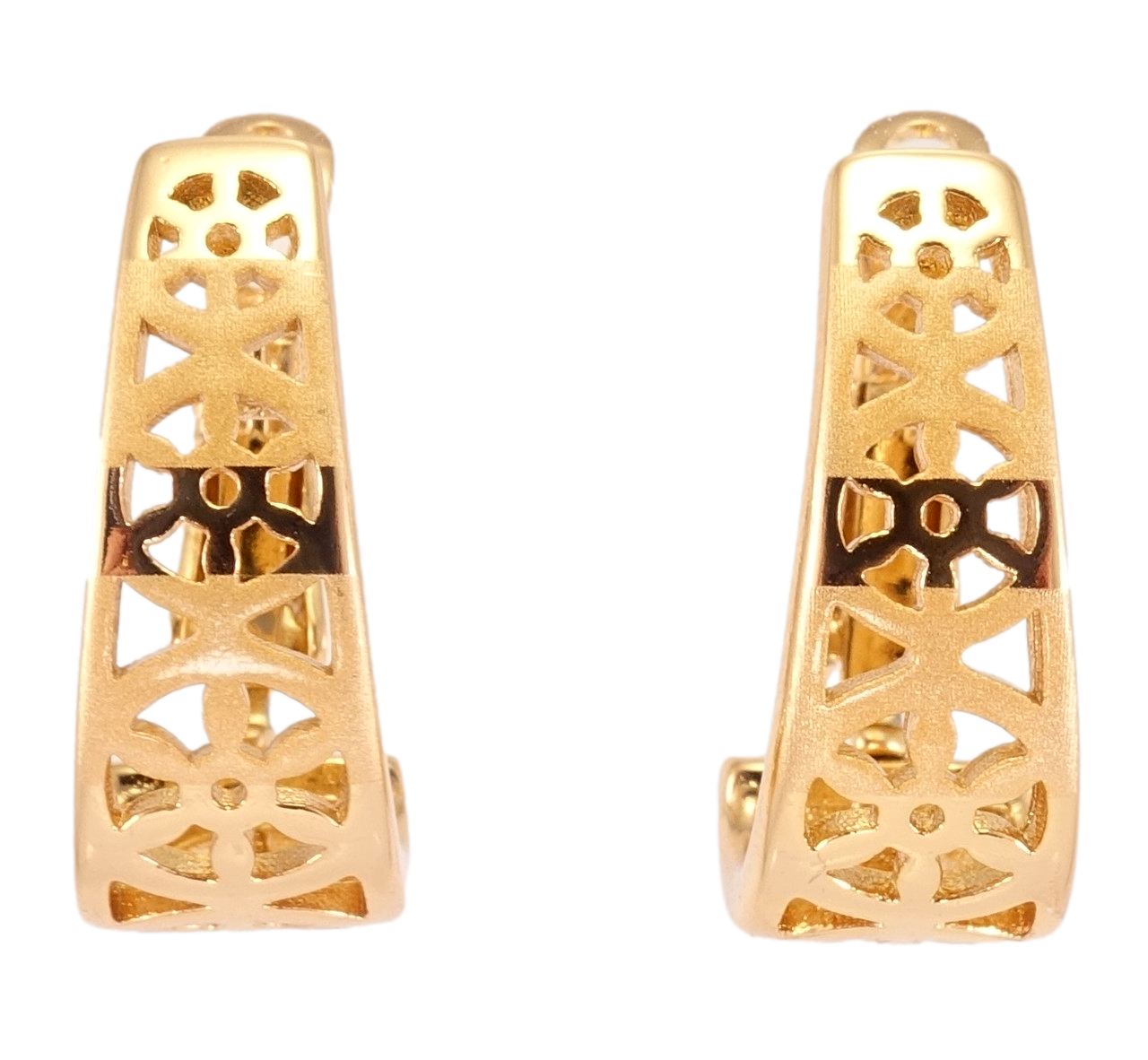 

Серьги Xuping Позолота 18K итальянский замок "Декоративный резной узор с напылением"