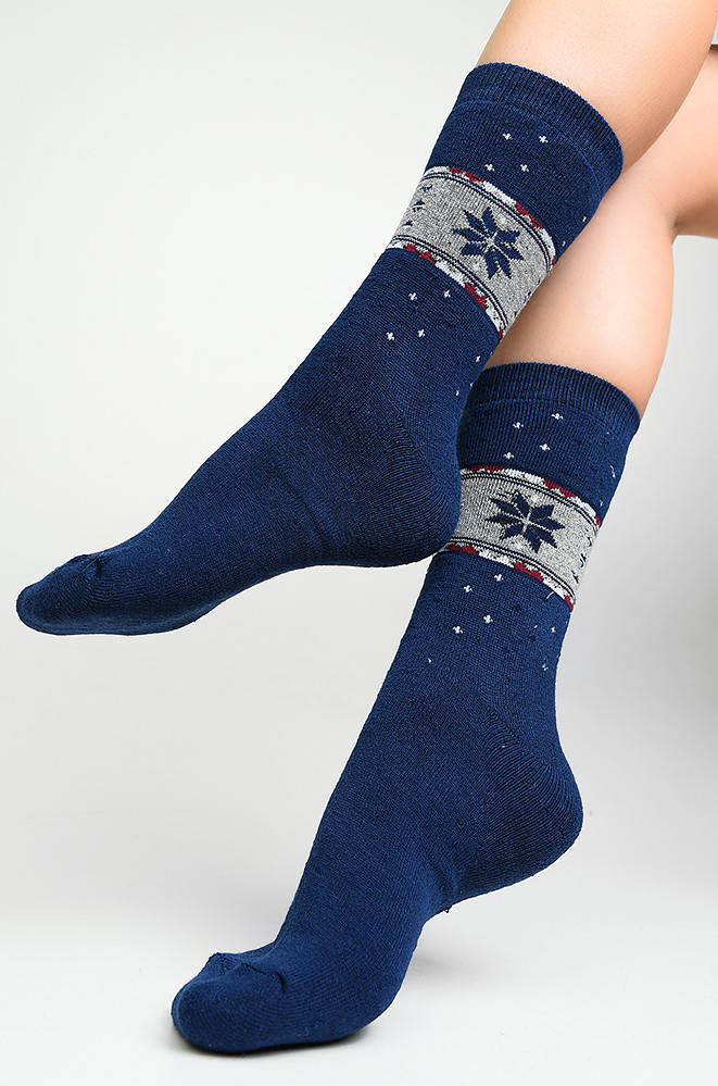 

Носки женские теплые синие размер 36-41 Ира 139463M, Синий