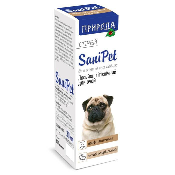 

Природа SaniPet Лосьон гигиенический для глаз собак и кошек (спрей), 30мл