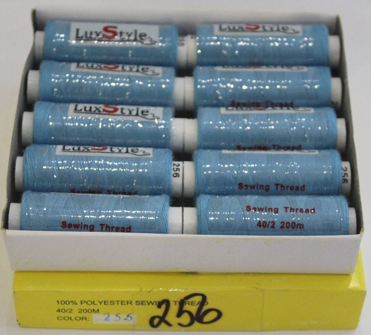 

Нитки швейные LuxStyle 40/2-200м (100% полиэстeр) №256, Разные цвета