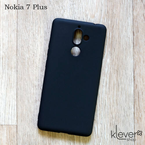 

Ультратонкий силиконовый чехол Candy для Nokia 7 Plus (черный)