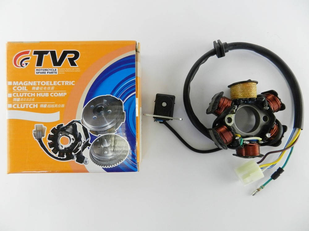 

Катушка генератора 4т GY6-125/150сс Альфа/Вайпер Актив, 5+1 катушка (TVR)(1050)