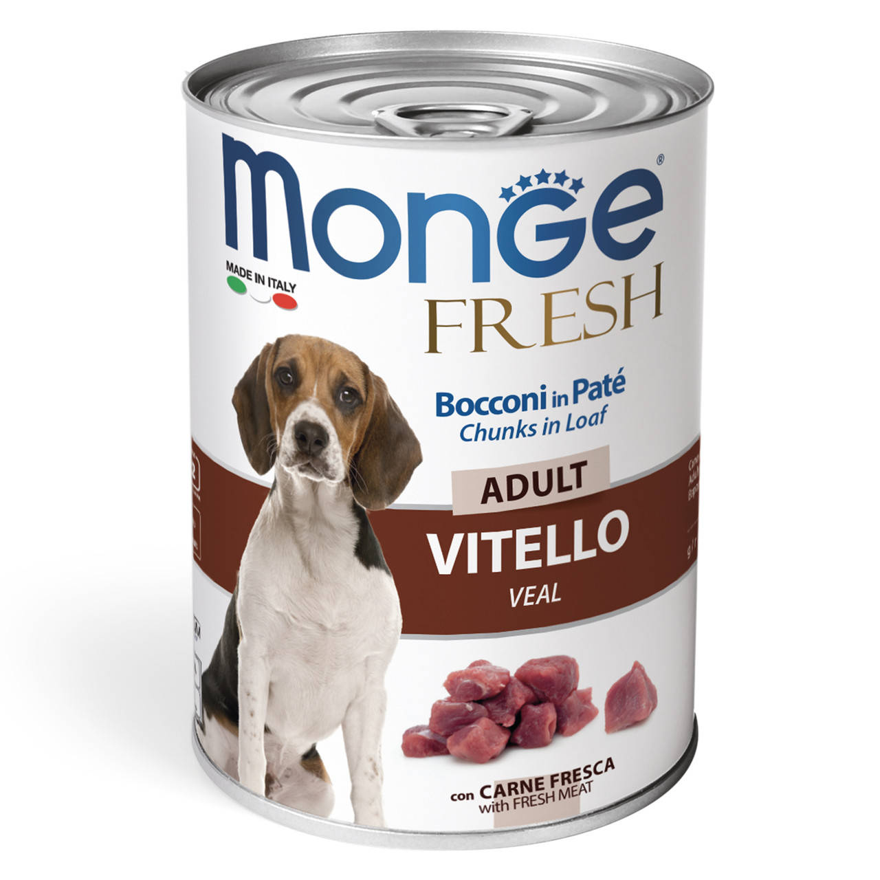 

Monge Dog Fresh Adult Консерва для взрослых собак всех пород с телятиной 400 гр