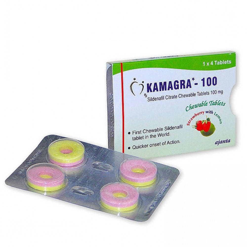 

Таблетки для мужской потенции Kamagra 100 вкус клубника с лимоном 4 шт - Love&Life