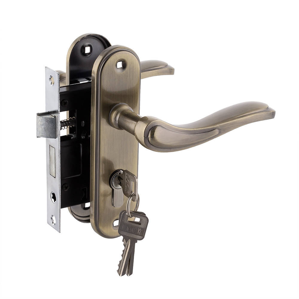 

Замок врезной c ключами,для деревянных дверей FZB ET-71157, Бронза