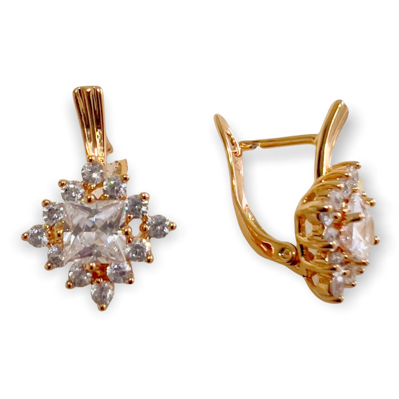 

Серьги ксюпинг. 18k