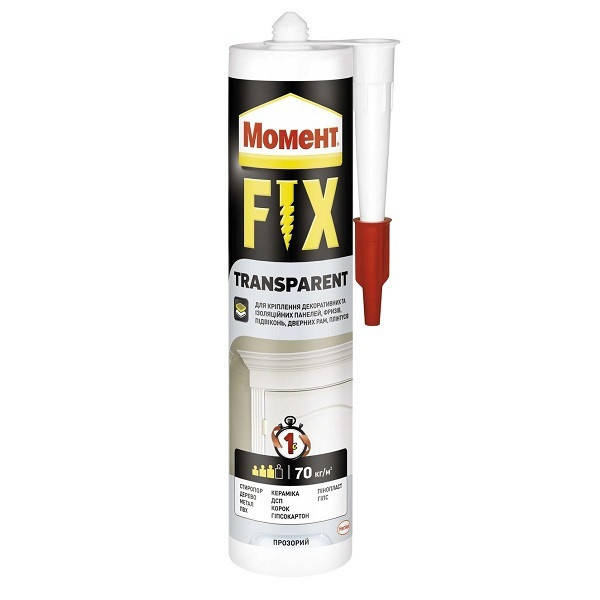 

Жидкий гвоздь Момент FIX Super Transpar 280г (12шт/уп)