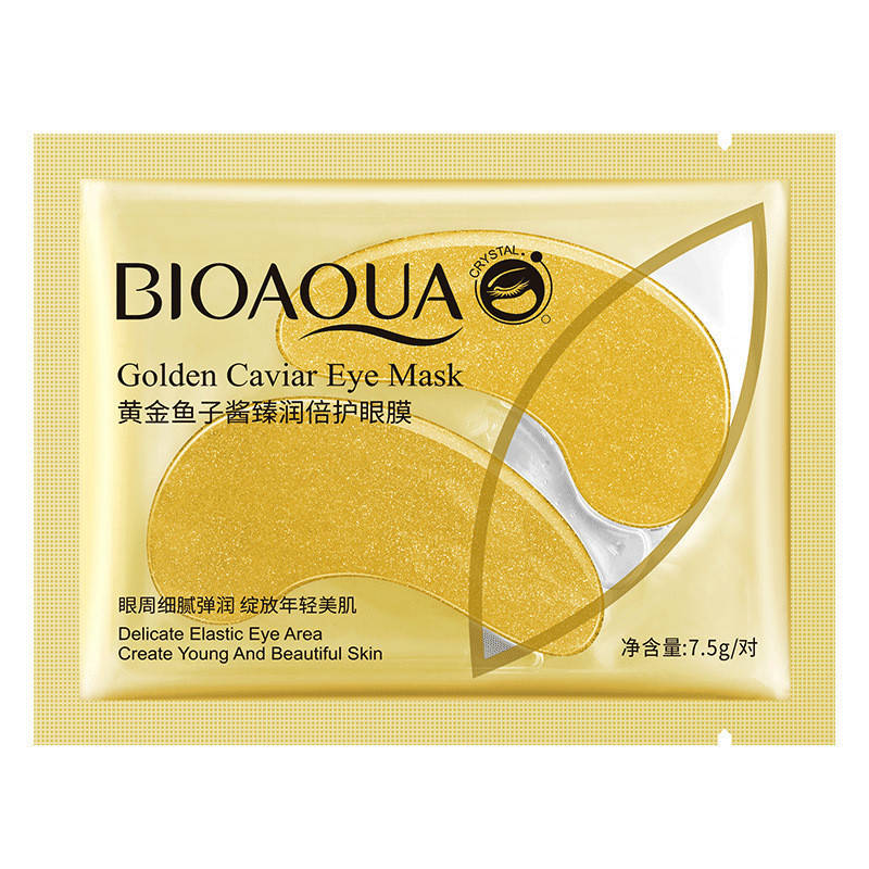 

Патчи для глаз 2 шт гидрогелевые с золотом и икрой Golden Caviar Eye Mask Bioaqua