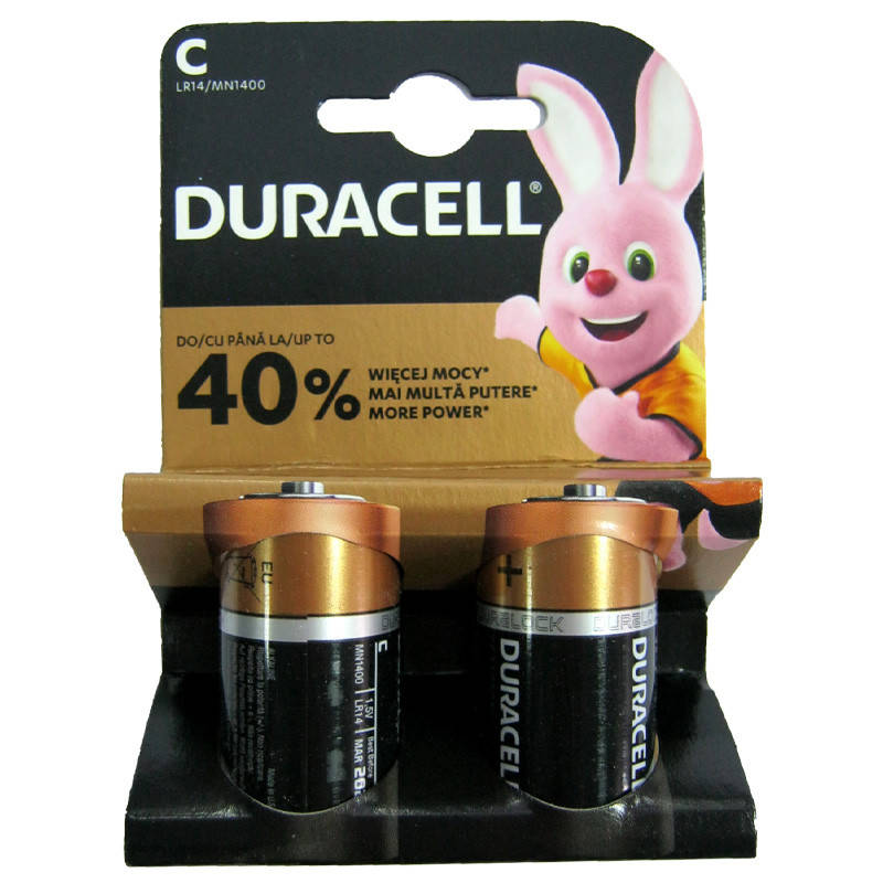 

Батарейка LR14 Duracell Plus ,1шт (блистер по 2шт) C