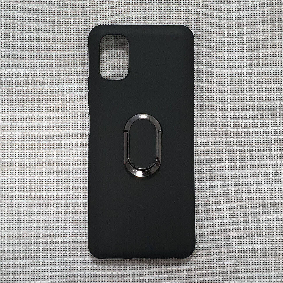 

Чехол Shell Mate с кольцом для ZTE Blade V2020 Smart Black, Черный