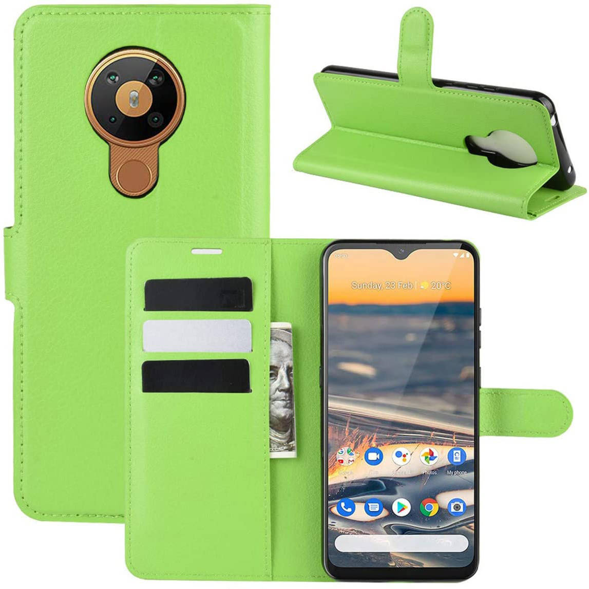 

Чехол-книжка Litchie Wallet для Nokia 5.3 Green, Салатовый