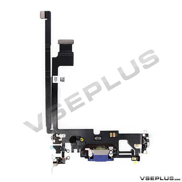 

Шлейф Apple iPhone 12 Pro Max, с микрофоном, с разъемом на зарядку, синий