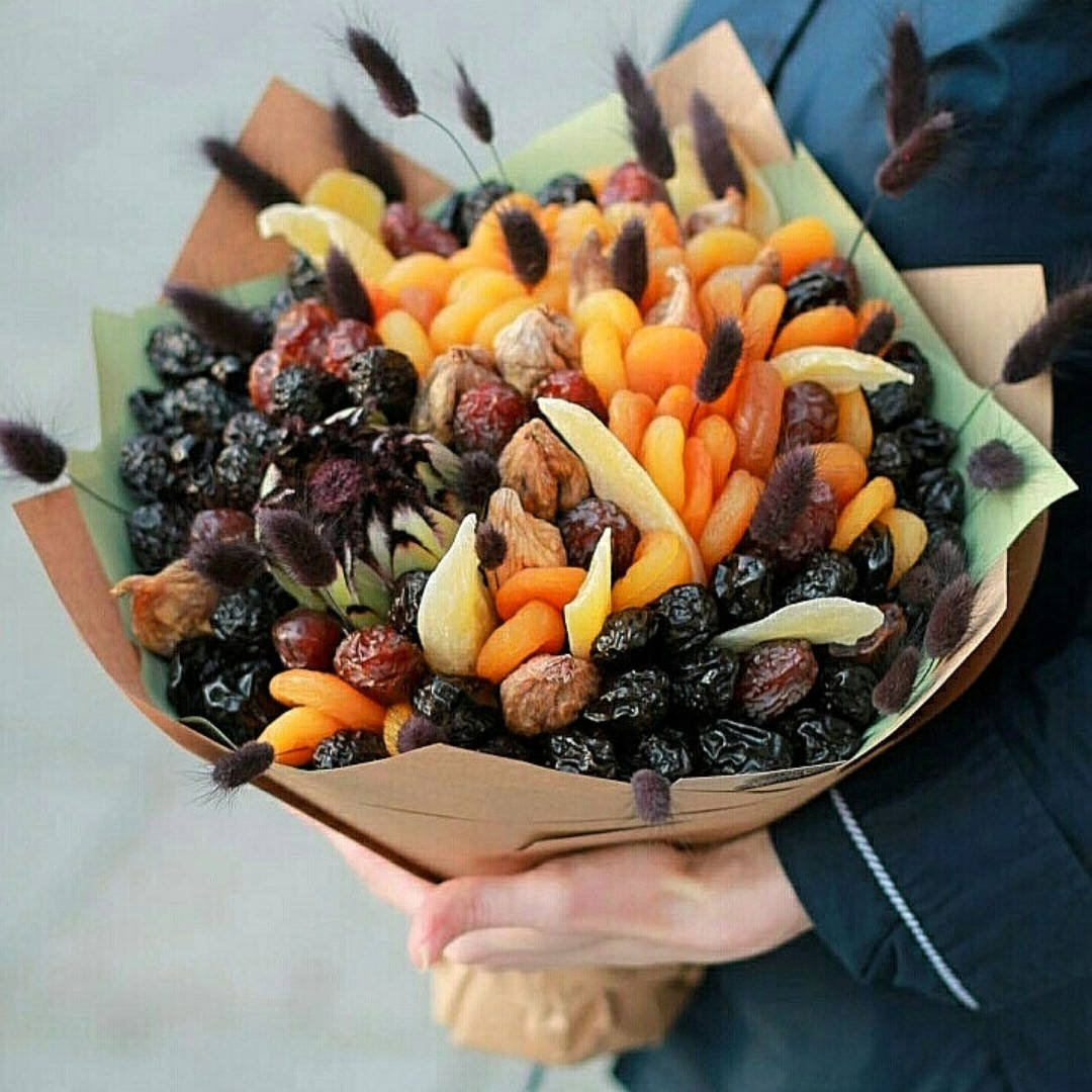 

Букет из сухофруктов/Вкусный подарок из сухофруктов