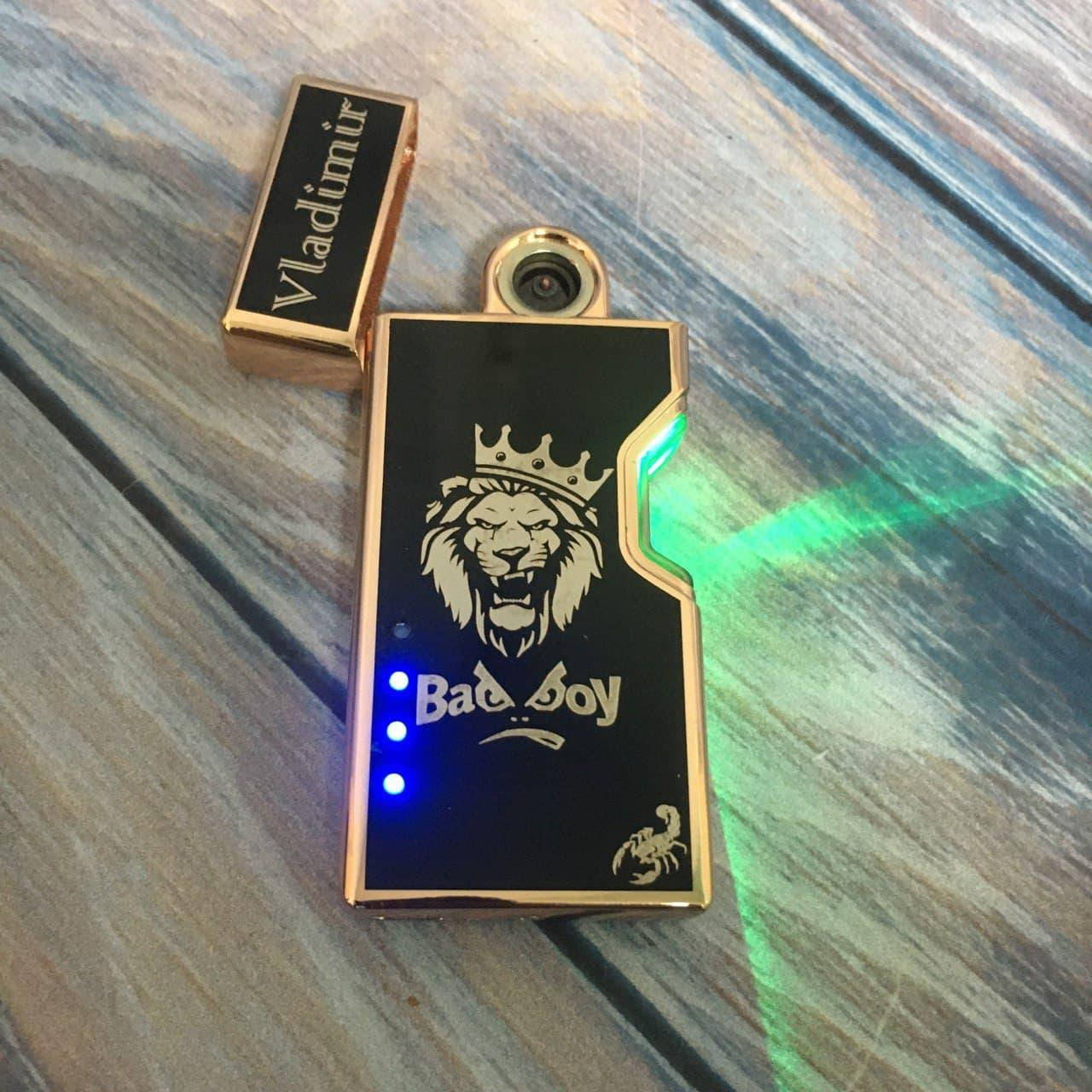 

USB зажигалка плазма с любой гравировкой