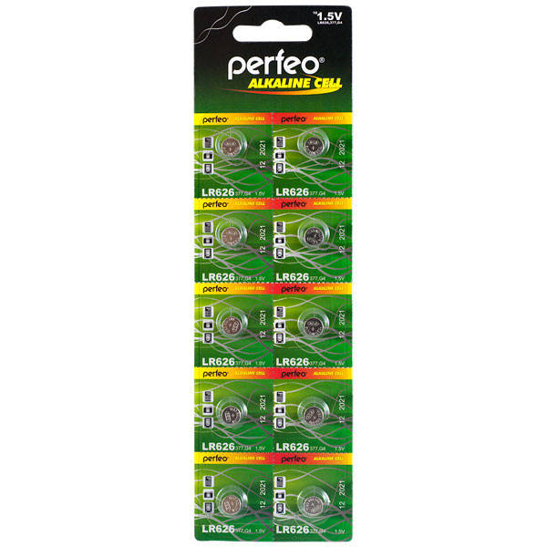 

Perfeo батарейка LR626 1,5V, Alkaline, Blister/10