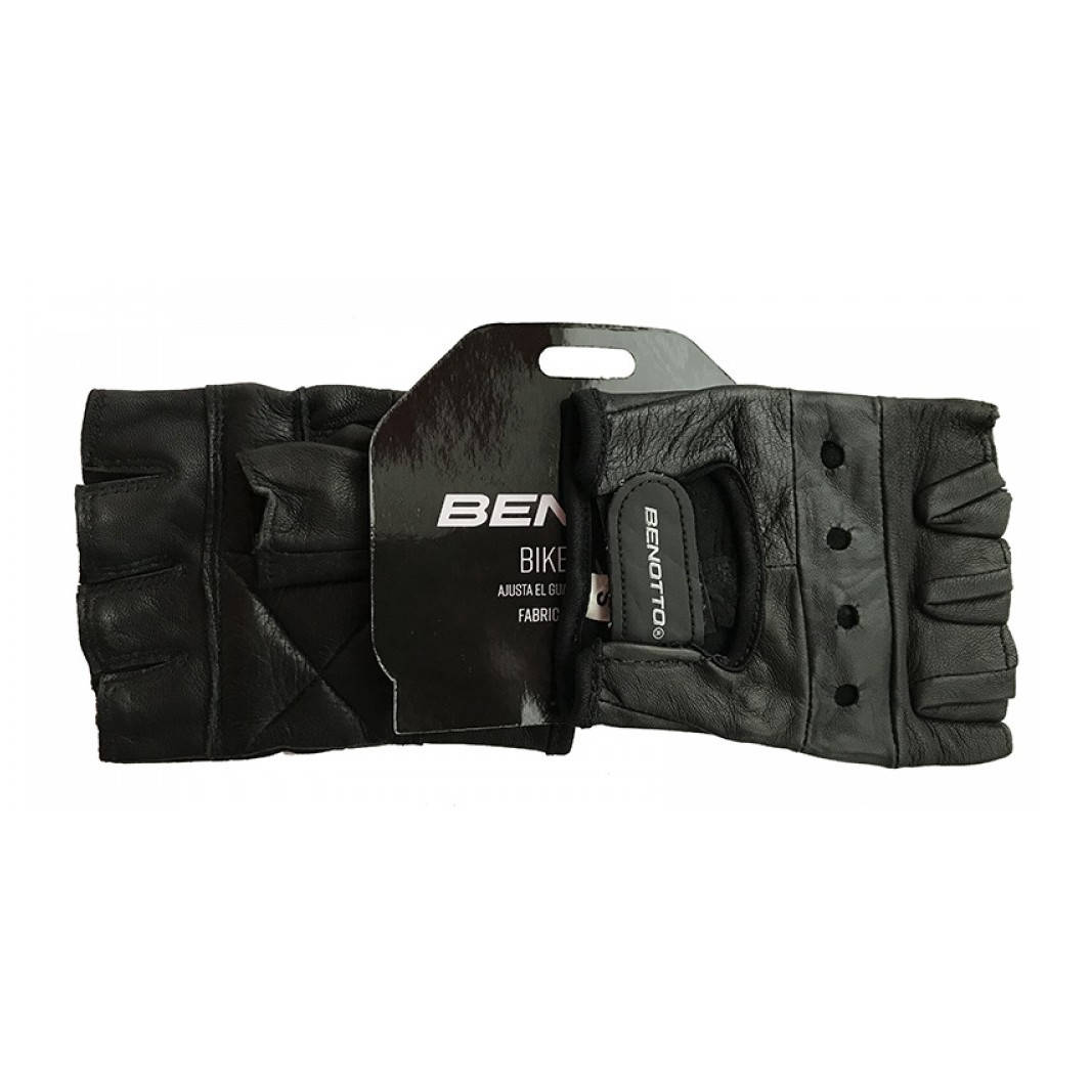 

Перчатки велосипедные кожаные открытые Benotto Leather