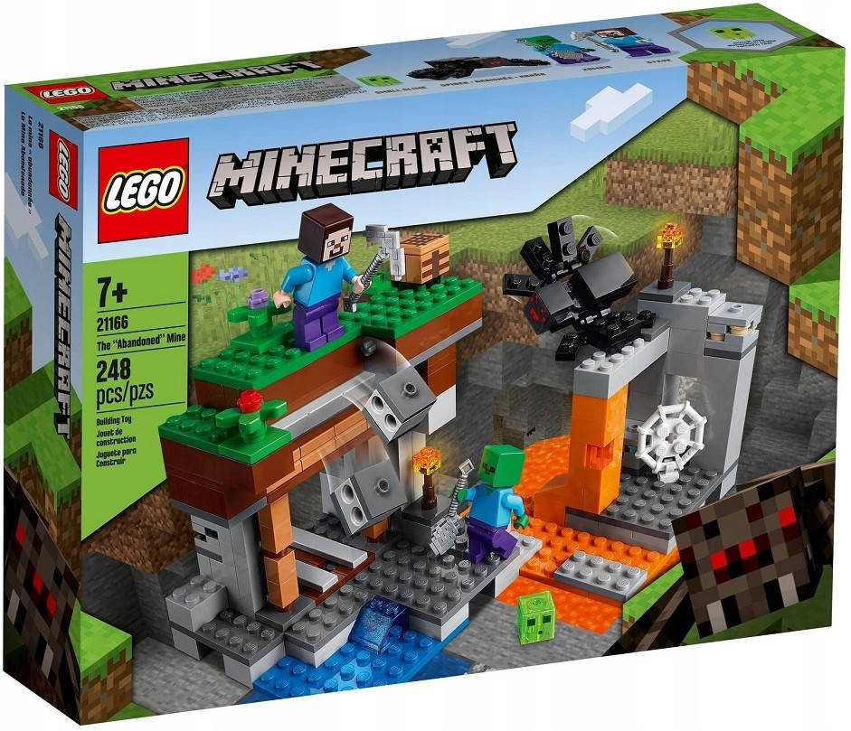

Конструктор LEGO Minecraft Заброшенная шахта 248 деталей (21166), Разные цвета