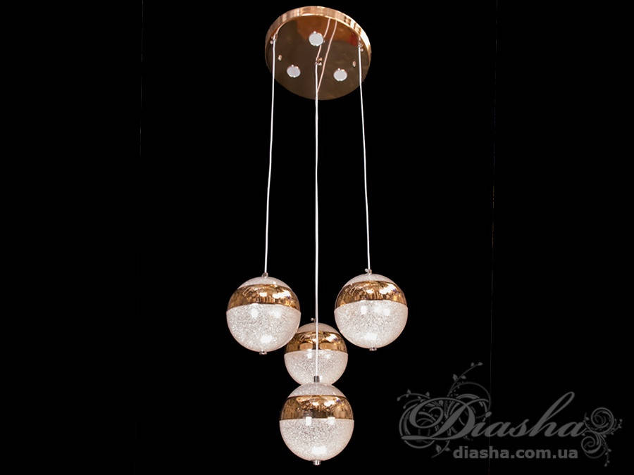 

Подвес в стиле лофт, цвет Золото 60W Диаша&686/4FG, Золотистый