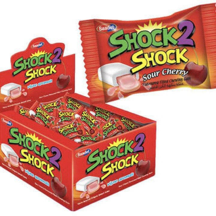 

Жевательная резинка Shock Shock (Шок-Шок) БЛОК 100 шт ВИШНЯ