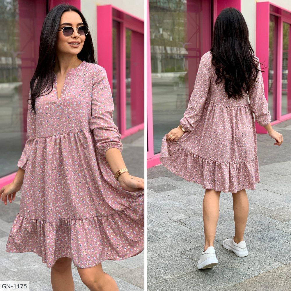 

Женское платье свободного кроя батал