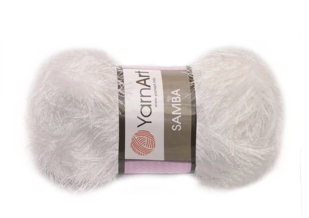 

Травка YarnArt Samba, №01 белый