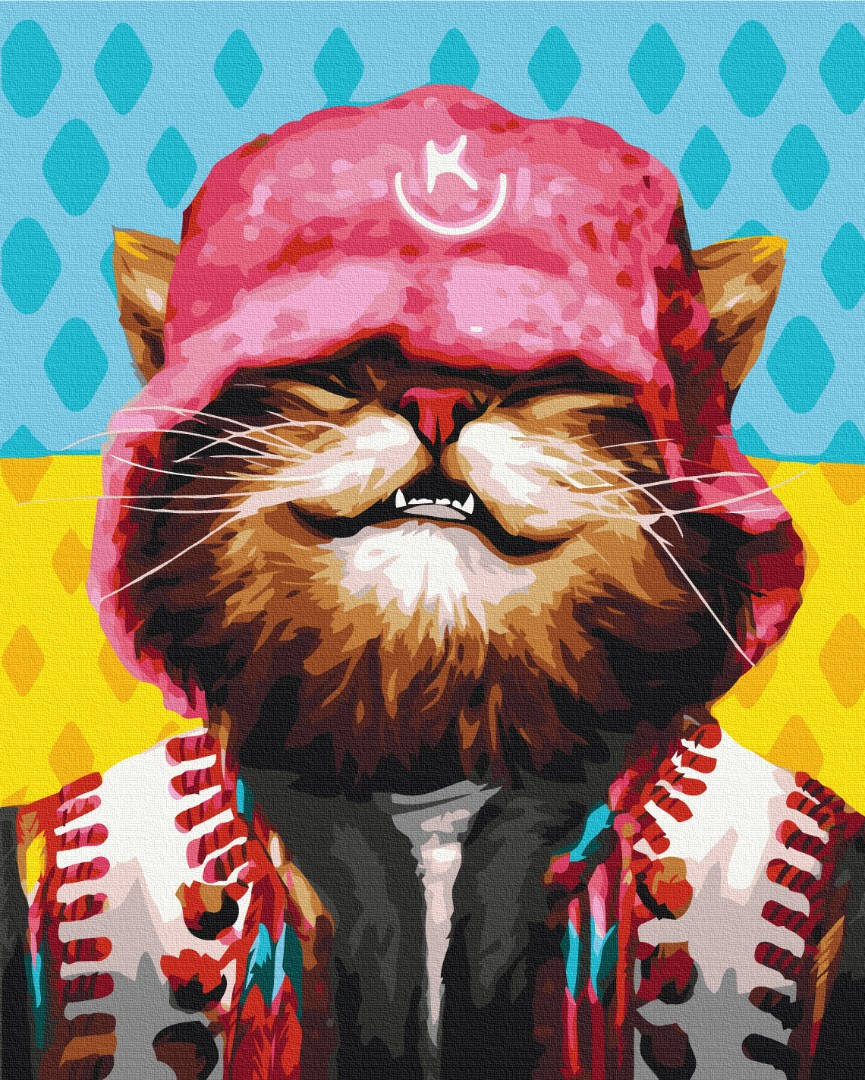 

Картина по номерам Котик Kalush ©Марианна Пащук 50*40