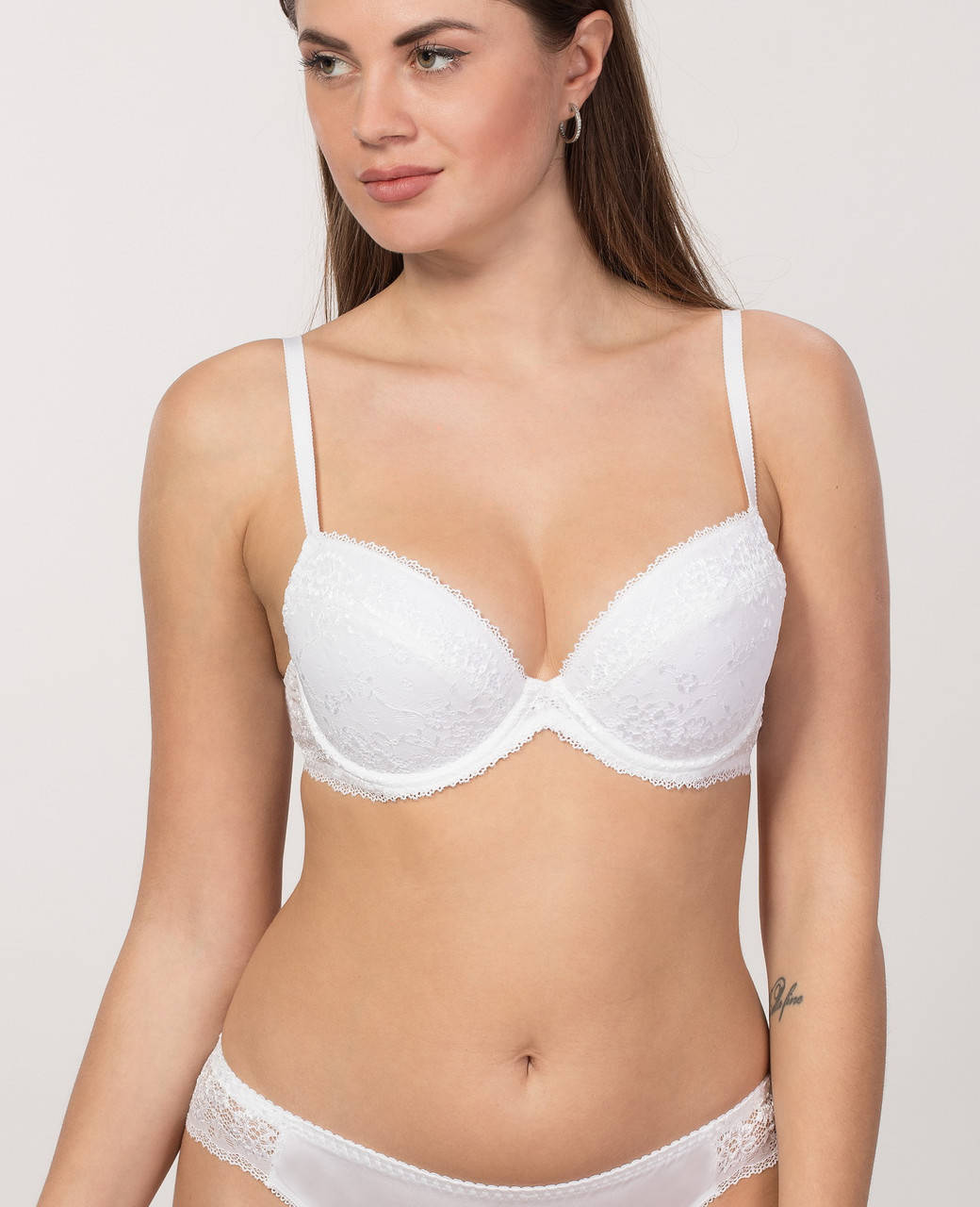 

Ажурный бюстгальтер "push-up" модель 1901 Белый, 75A