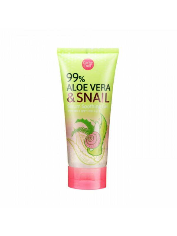 

Многофункциональный гель Cathy Doll 99% Aloe Vera & Snail с алоэ и муцином улитки 60 мл