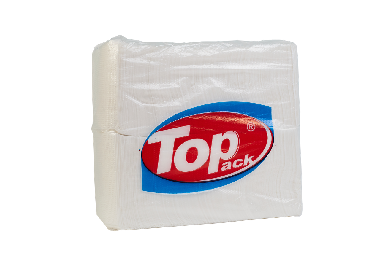 

Салфетка TOP PACK барная (400 шт. в пачці), Белый