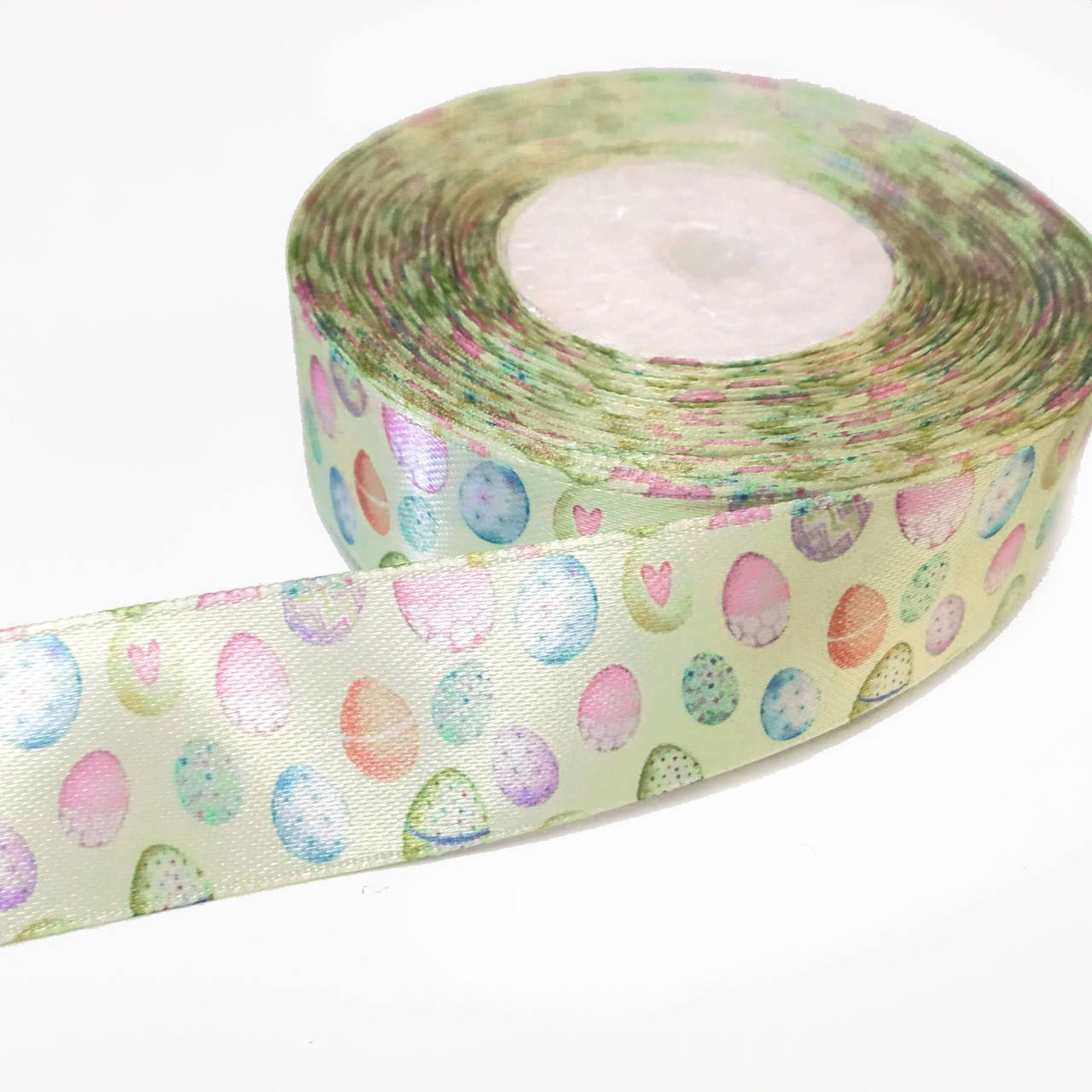 

Лента атлас 2,5 см, принт "Пасха-2"