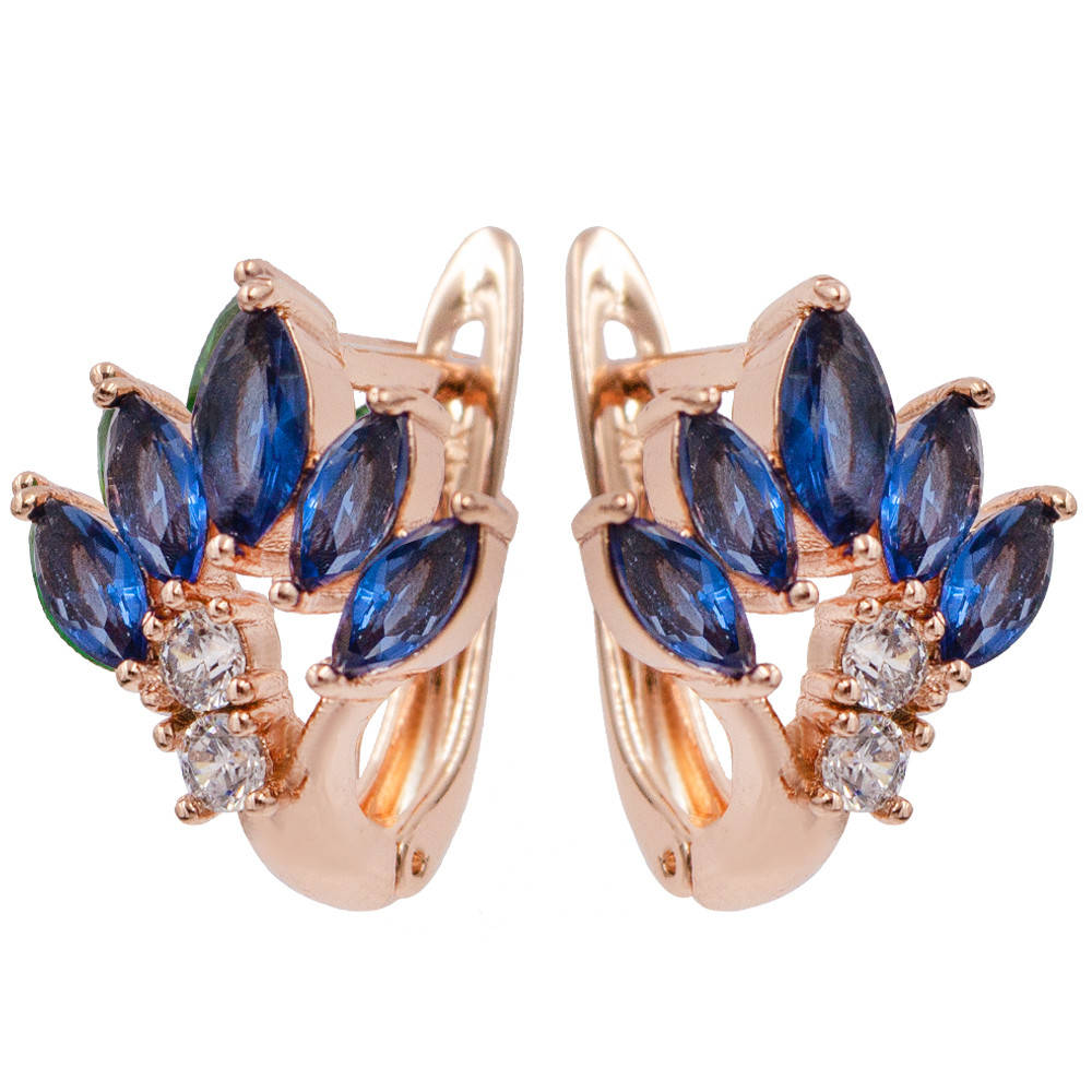 

Серьги классические “Павлин” (Медицинское золото)