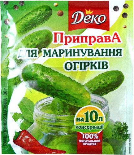 

Приправа для маринования огурцов 30 г Деко