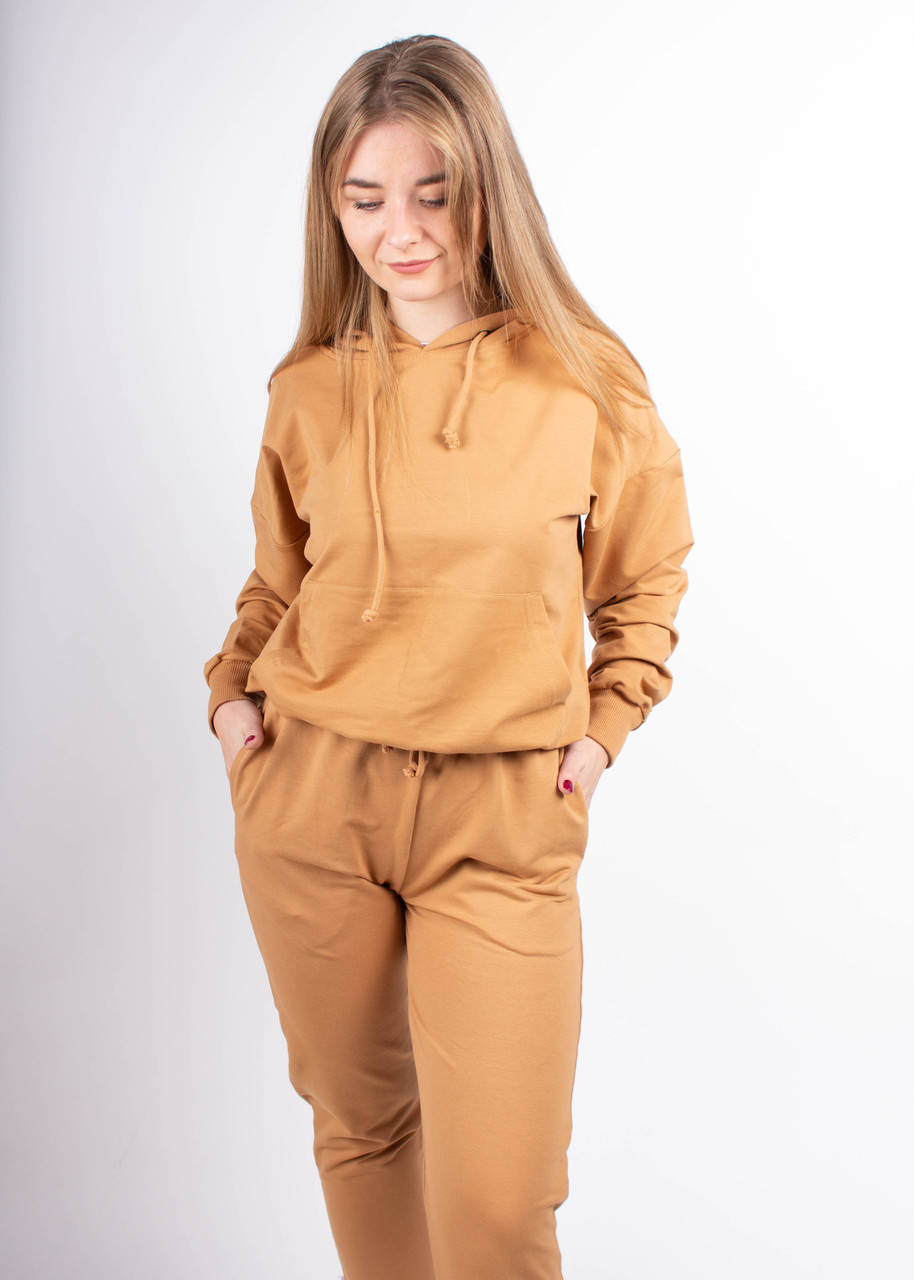 

Костюм спортивный женский, какао S/M/L/XL/2XL, Бежевый
