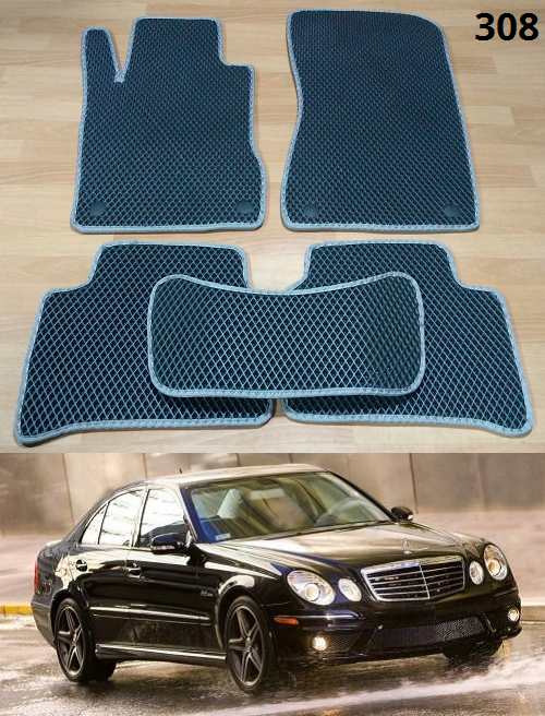 

Коврики ЕВА в салон Mercedes E-Class W211 '02-09, Черный