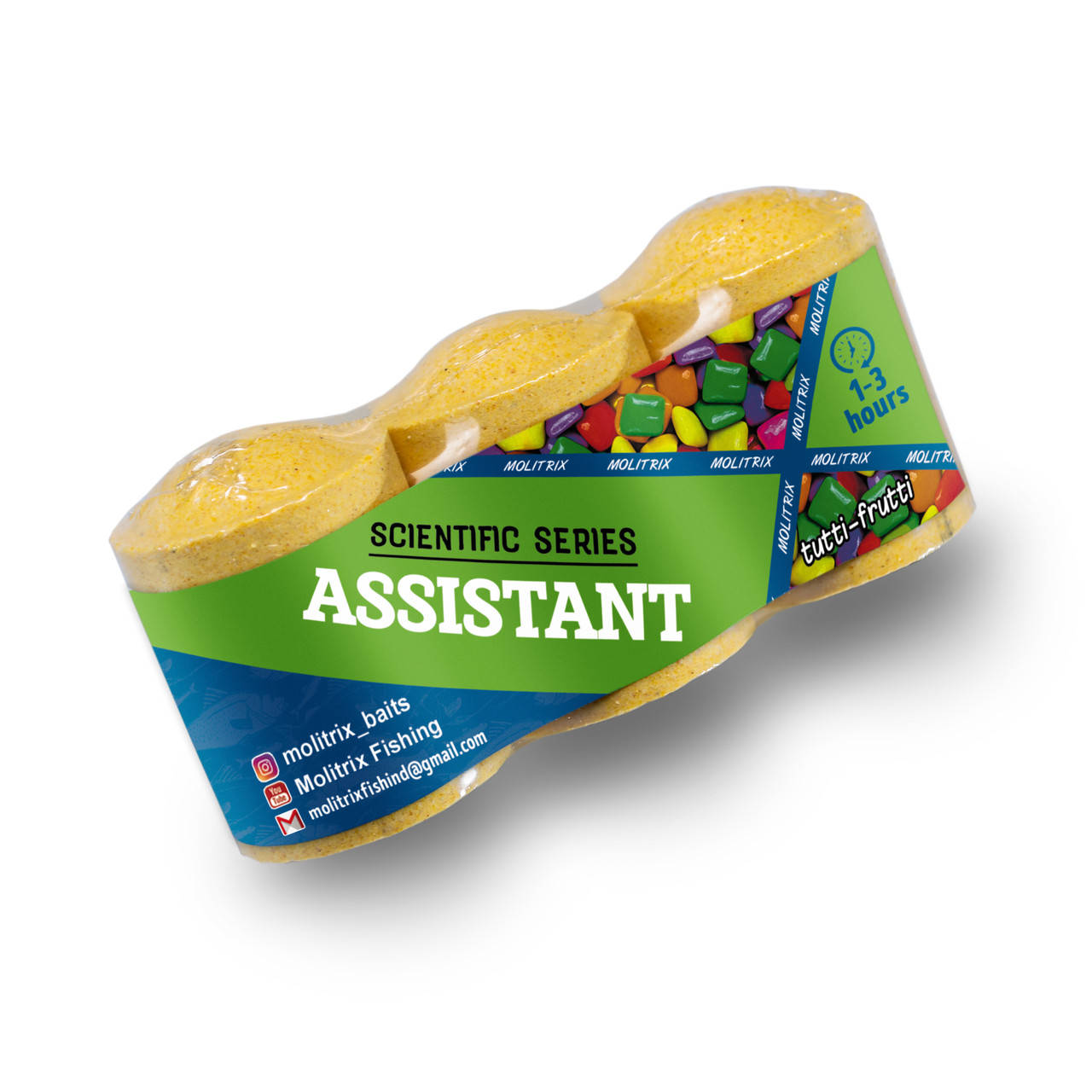 

Технопланктон Molitrix ASSISTANT 3x45g 1-3ч Тутти-фрутти "Оригинал"
