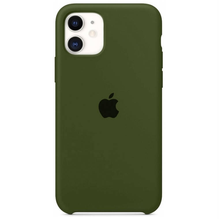 

Чехол Silicone Case для iPhone 11 Virid (силиконовый чехол зеленый силикон кейс на айфон 11), Зелёный