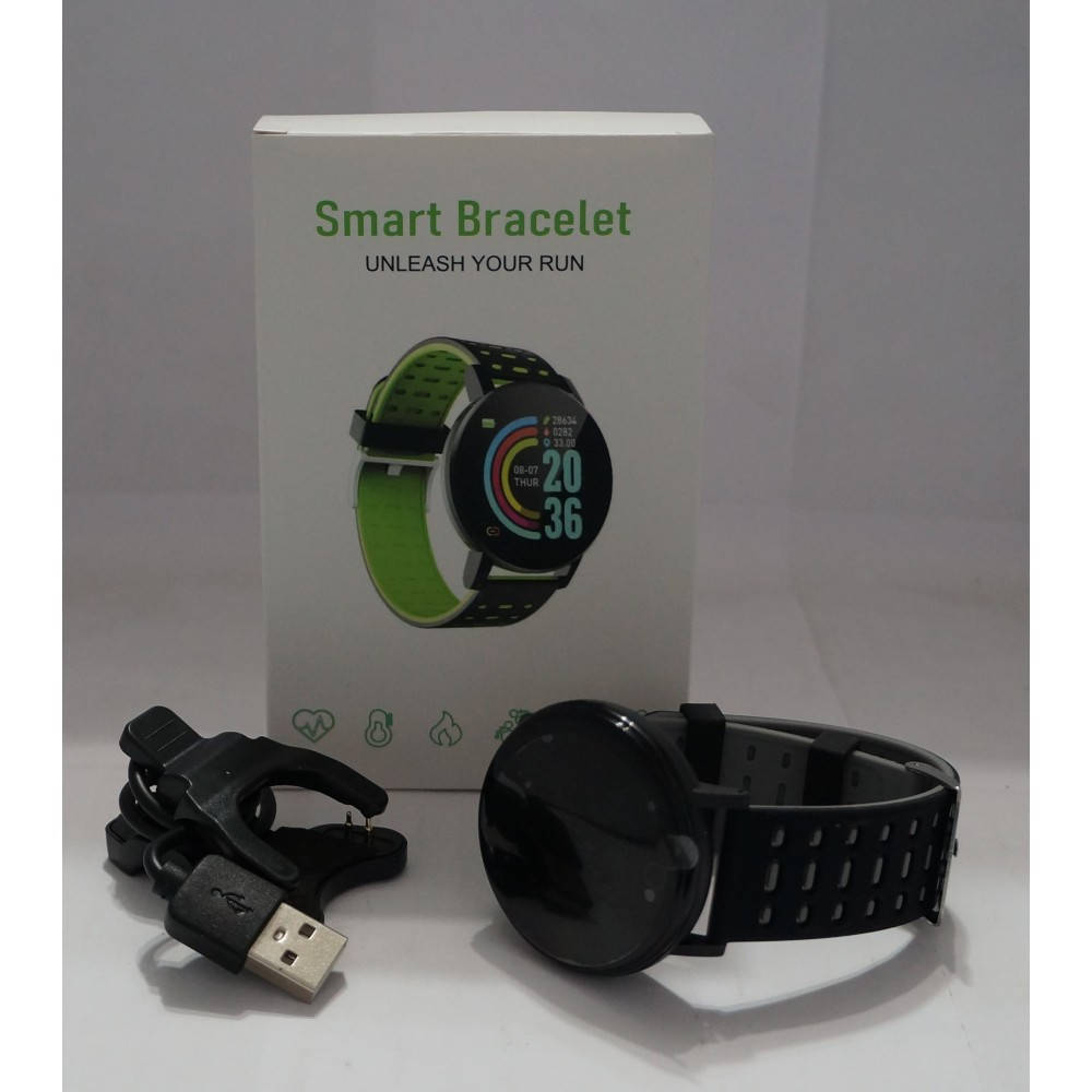 

Наручные умные часы Smart Fitness 119 PLUS Rovtop серые, Bluetooth/USB, IOS/Android, 1.3", 150 мАч, умные часы