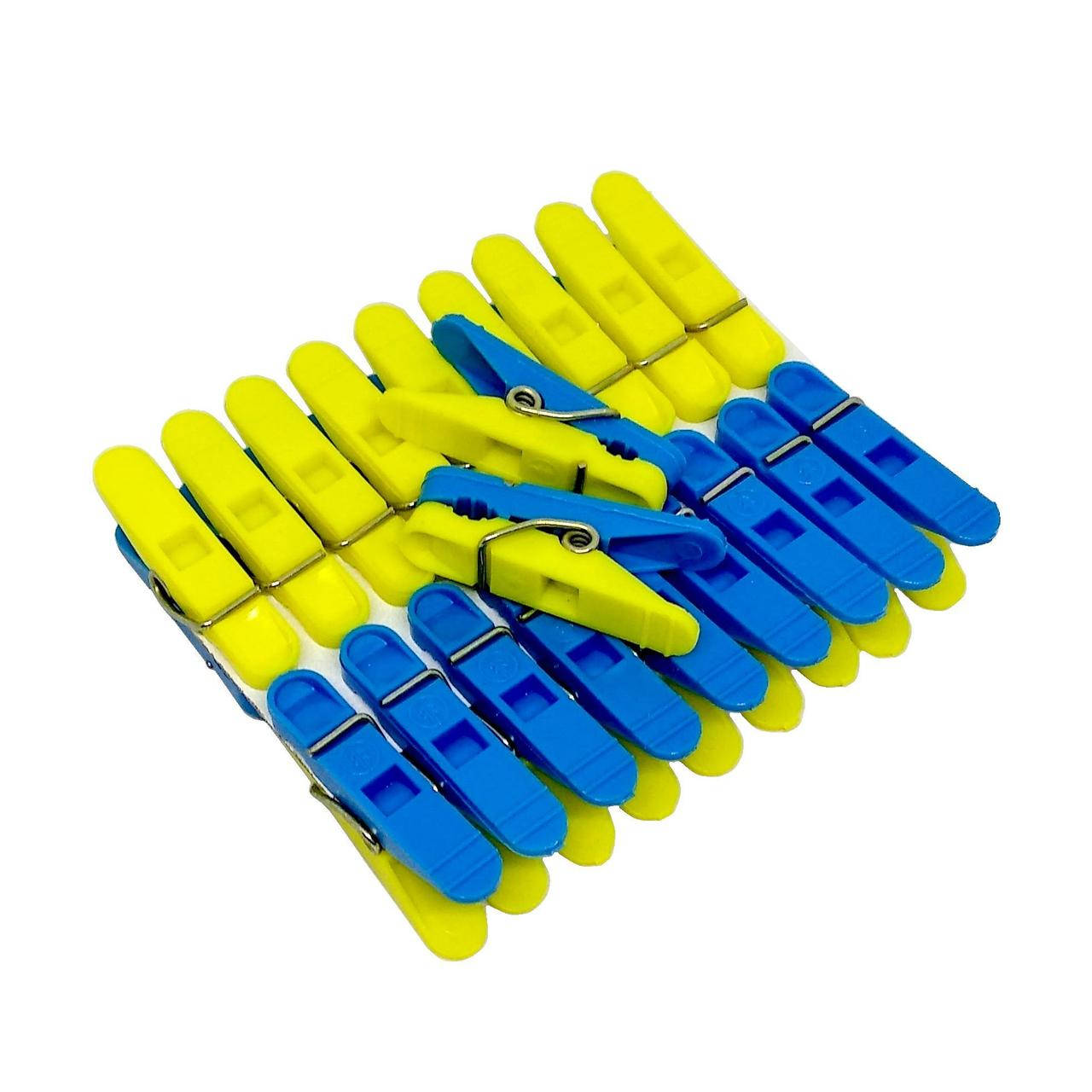 

Набор прищепок коротких Обухов 20 штук двухцветные, Разные цвета