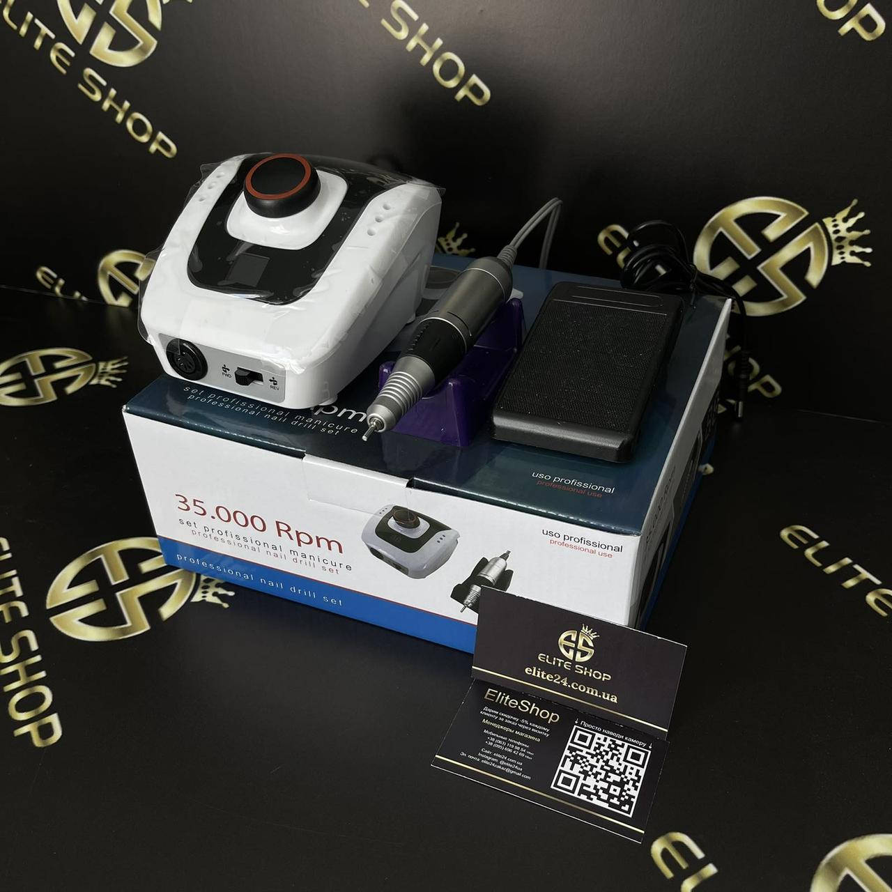 

Фрезер для маникюра DM-206 SIMEI WHITE+BLACK на 45 Вт./35000 оборотов, Белый