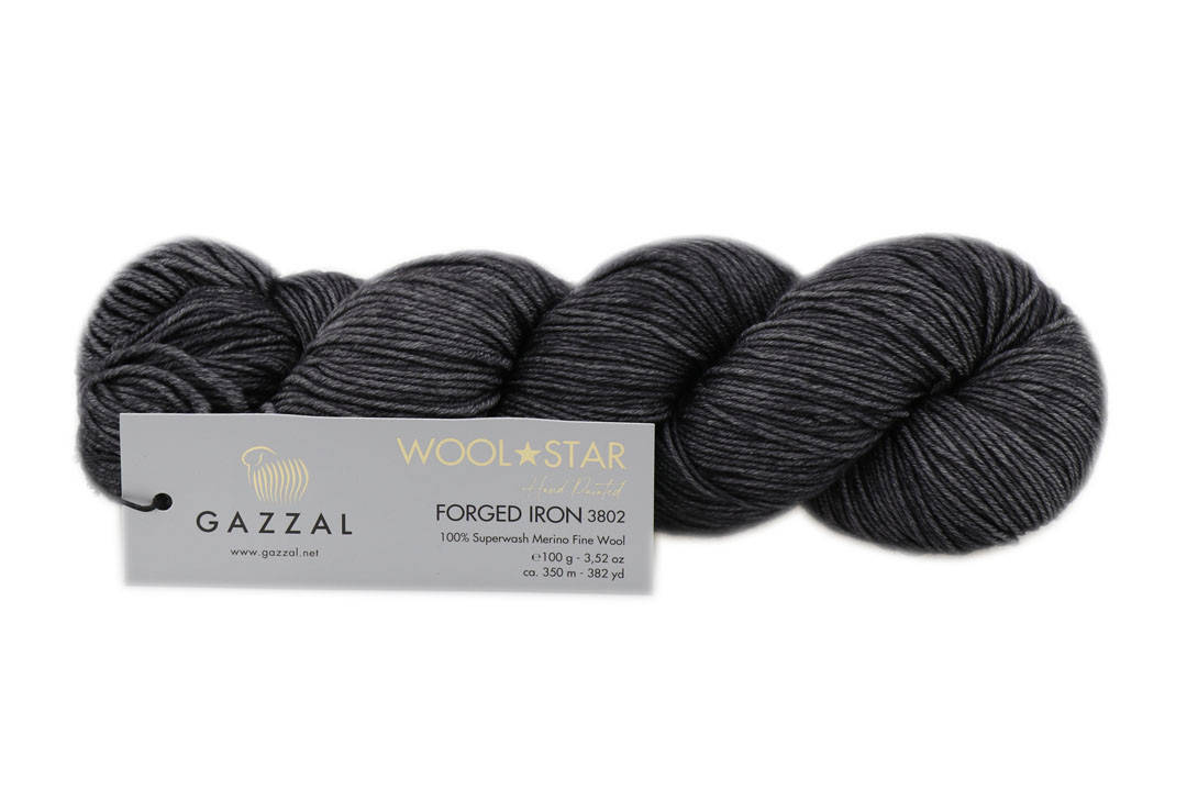 

Gazzal Wool Star, Темно-серый №3802