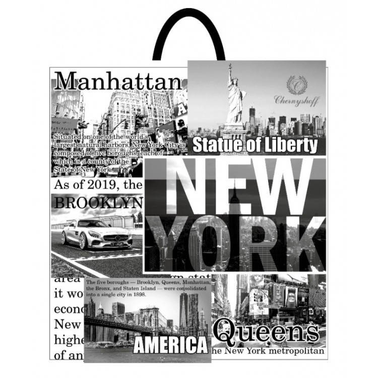 

Полиэтиленовый пакет с петлевой ручкой 400*420 мм Газета 25 шт