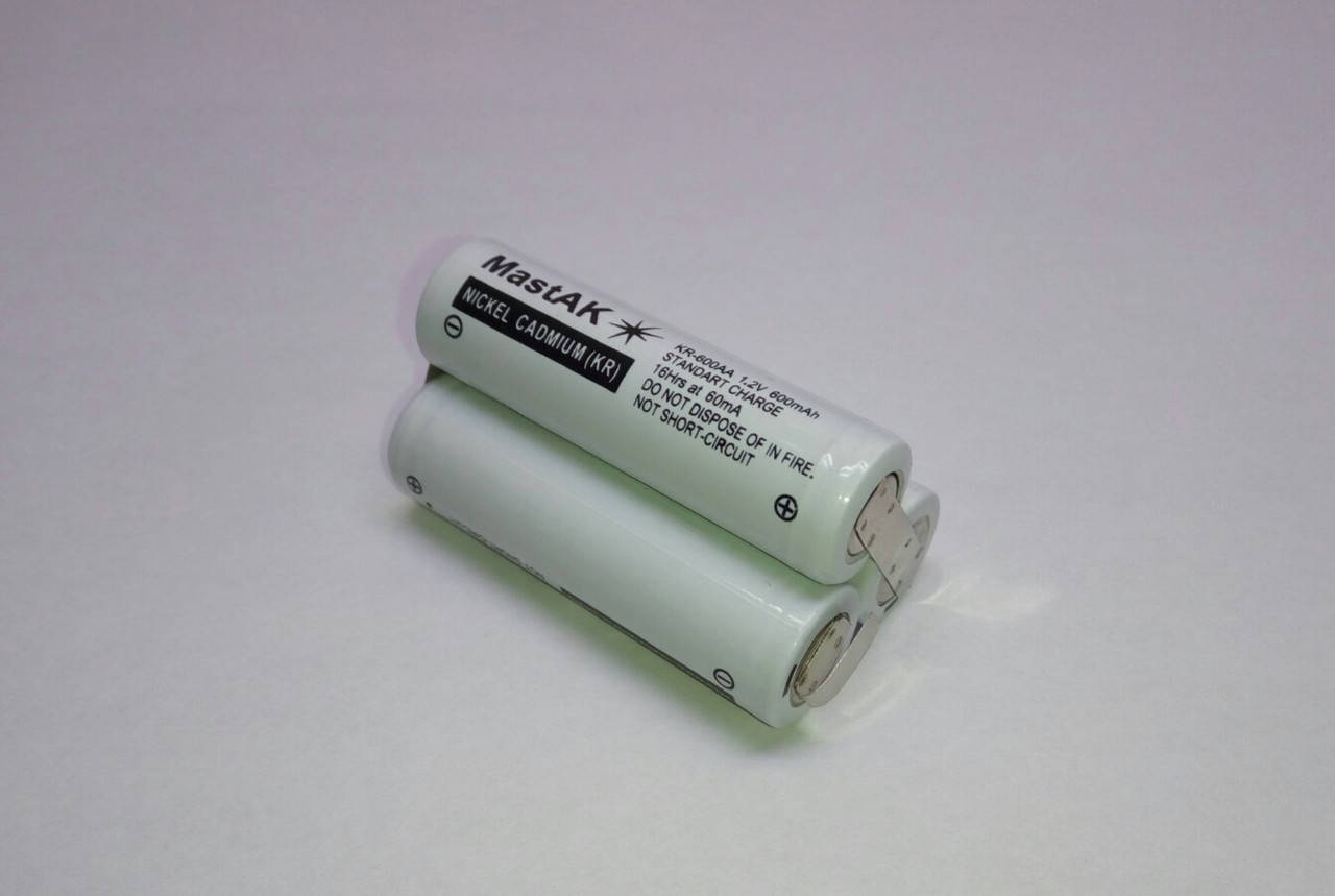 

Аккумуляторная сборка 3,6V 600mAh (Ni-Cd) 2+1